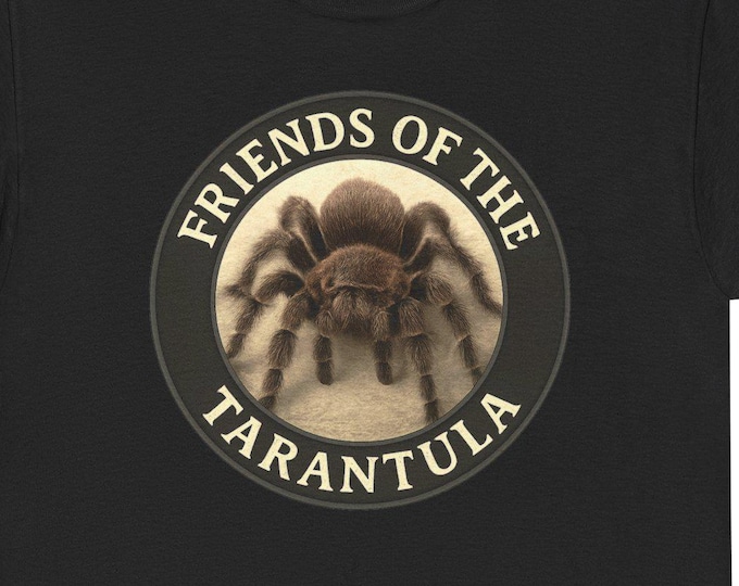 Tarantula T-Shirt | Tarantula Graphic Tee, Spider Illustration Southwestern Species Crawling All Over