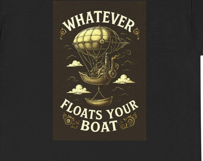 Floats Your Boat TEE | Hot Air Balloon Nautical Illustration