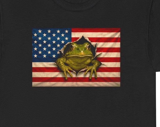 Portland Frog Flag T-Shirt, Unisex Graphic Tee