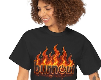 Burnout Flame Graphic T-Shirt