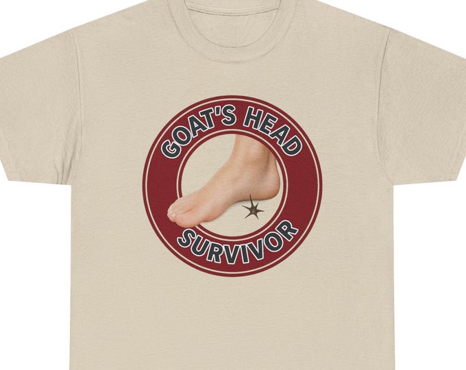 Goat's Head T-Shirt | Funny Foot Thorn Graphic
