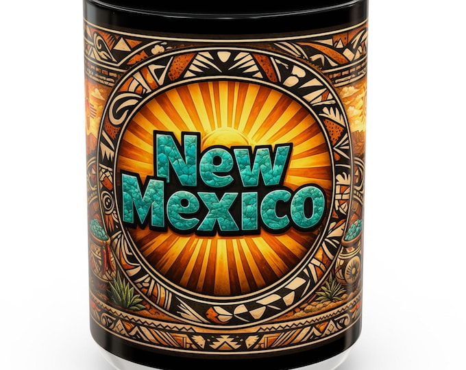 New Mexico Mug | Turquoise, Pueblo Pottery