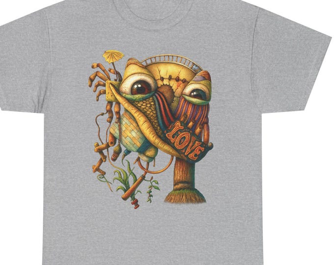 LOVE Monster SHIRT / Quirky Surreal Character Art