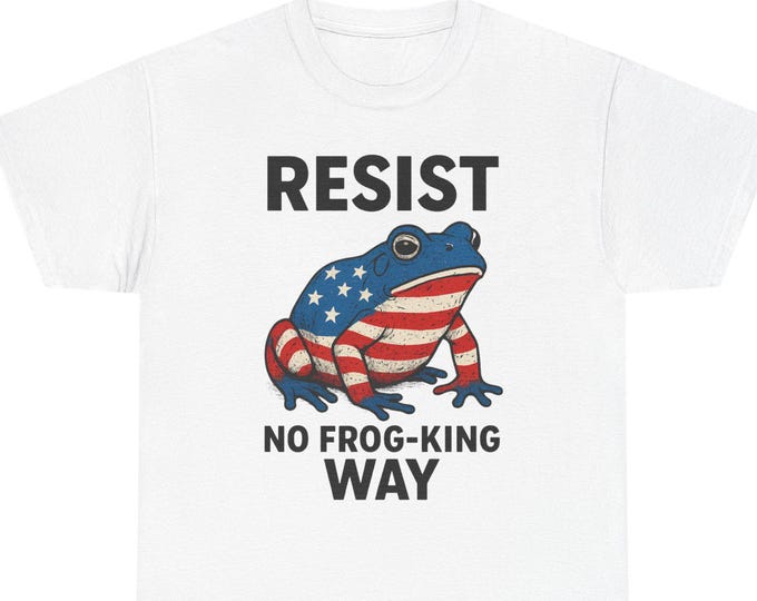 Resist Frog Shirt, Portland Protest Symbol, American Spirit Democracy T-Shirt