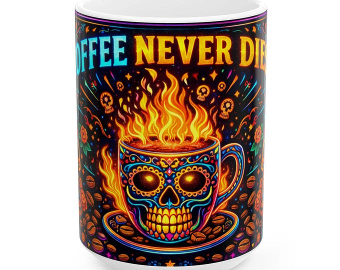 Sugar Skull  Coffee Mug | Day of the Dead Ceramic Mug