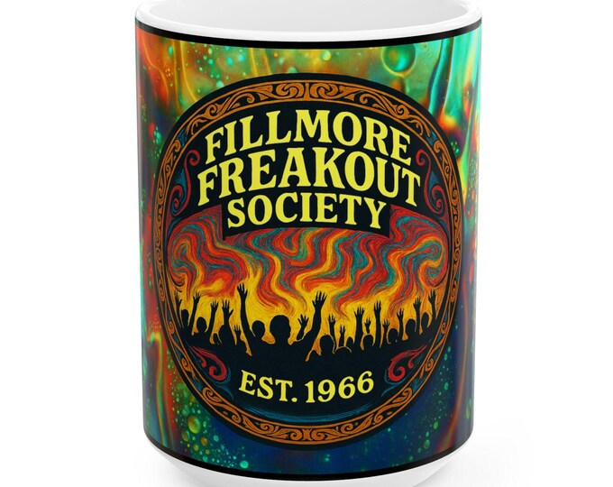 Fillmore Freakout Mug | 1966 Psychedelic Liquid Light Coffee Cup