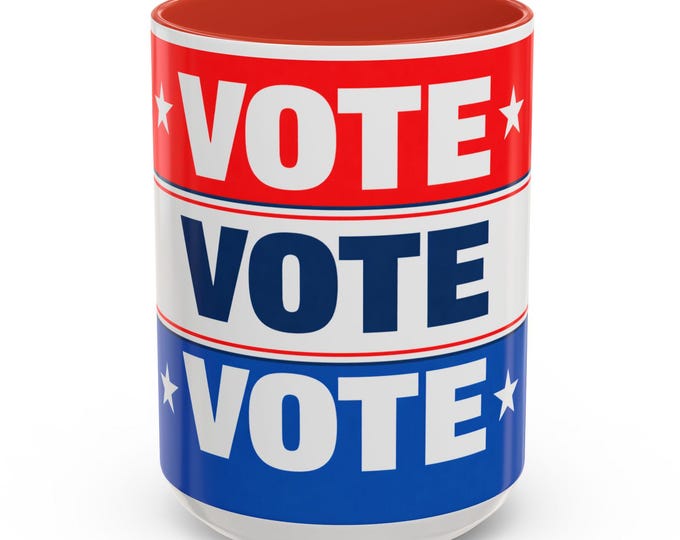 Vote Mug | Election in Patriotic Red White Blue