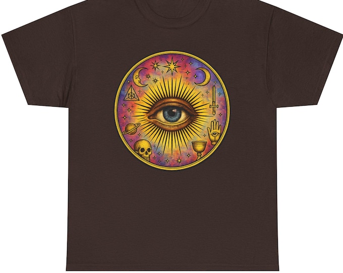 All-Seeing Eye T-Shirt / Mystic Tarot Symbol Tee