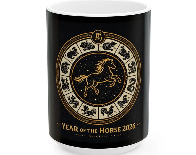 2026 Zodiac Mug | Chinese Zodiac Year of the Horse  Ceramic Mug