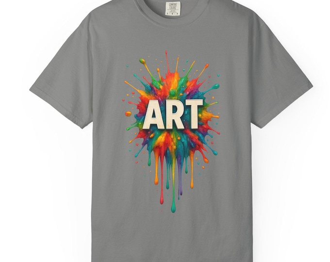 Colorful Art Paint T-Shirt | Abstract Graphic Tee