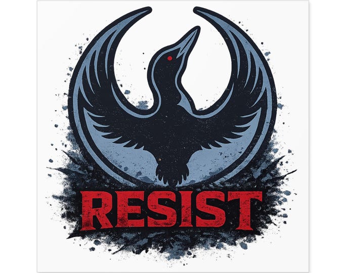 Resist ICE Loon Sticker | Minneapolis Political Protest Vinyl Sticker