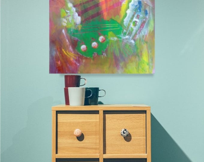 Original Art,  Spectacular Acrylic Painting On Canvas!