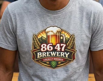 86 47 Brewery T-Shirt | Political Beer Parody Tee