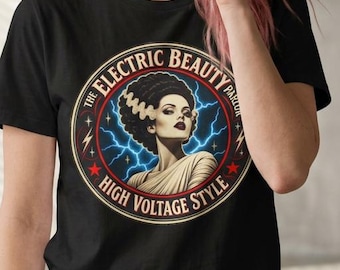 Electric Beauty Parlor Shirt, Retro Hair Salon T-Shirt