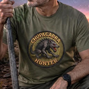 Chupacabra Hunter T-Shirt | New Mexico Folklore Monster Tee