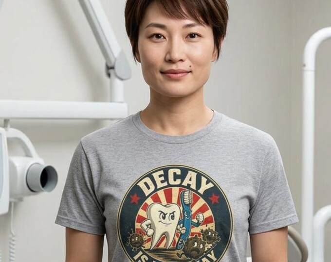 Decay Is Not Okay Dental Team T-Shirt | Funny Dentist Hygienist Orthodontist Tooth Shirt