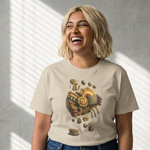 Surreal Skull T-Shirt / Bizarre Abstract Creature / Eye-Catching Statement Shirt