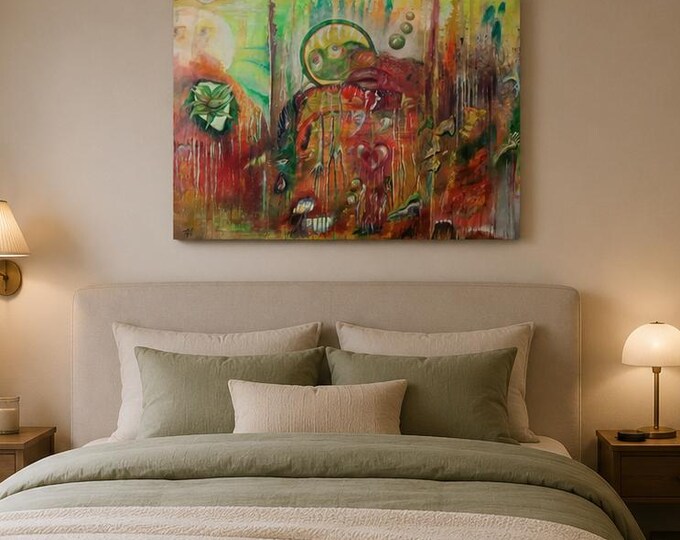 Original Abstract Painting / Surreal art