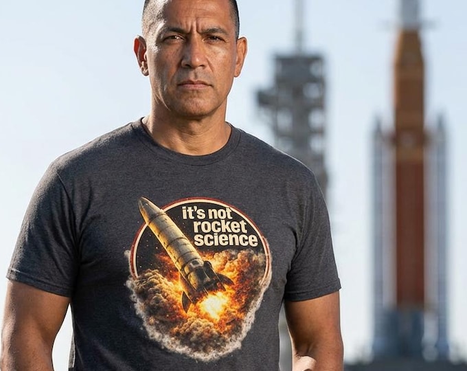 It's Not Rocket Science Tee / Funny Sarcastic Graphic Shirt /Bold Statement Humor Gift