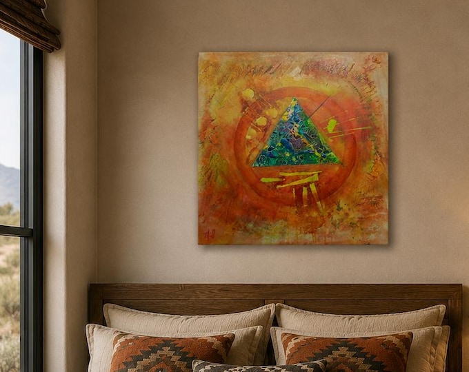 Abstract Acrylic Painting, Original Art from Artist