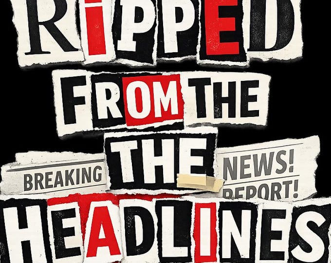 Ransom Note Headline Shirt: Breaking News Satire Graphic Tee