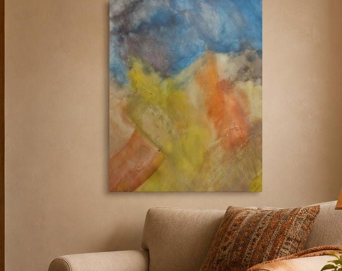 Original Abstract Acrylic Painting, "Before The Storm" by Thomas Hill