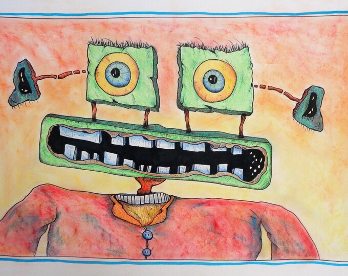 Funny Stressful Situation Unisex Tee Shirt, Humorous Thomas Hill Artwork, Crazy Person Dealing with Stress, Stress Relief Gift, Stressful