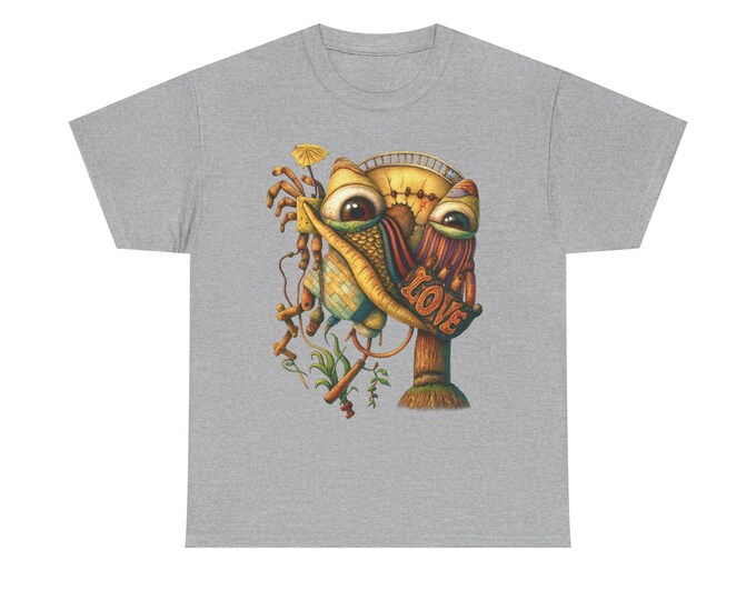 LOVE Monster Illustration / Quirky Surreal Character Art for a Wardrobe Statement