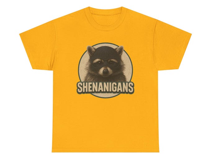 Raccoon Shenanigans Tee | Funny Animal Graphic Shirt