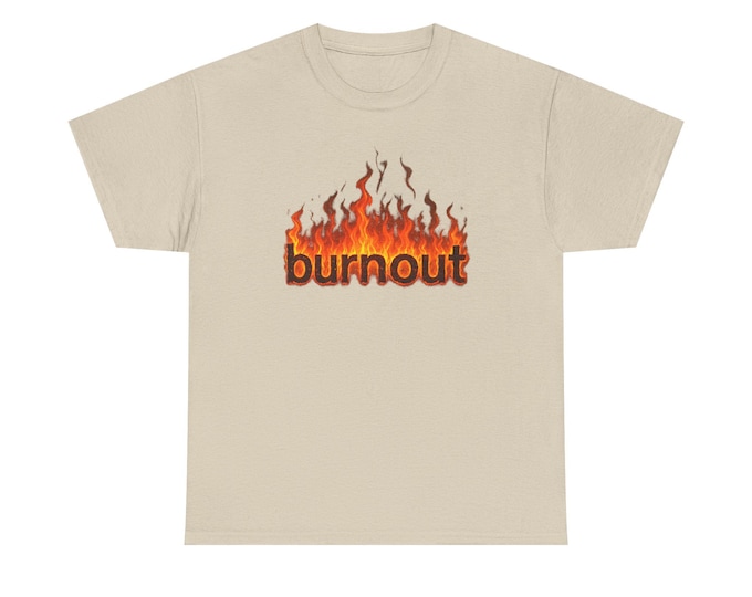 burnout flame text T-Shirt | fire graphic tee, burnout typography