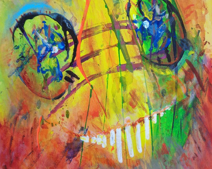 Abstract Acrylic Painting, Original Art
