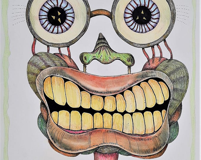 T Shirt, Funny Thomas Hill Art, Humorous Unisex Shirt, Original Drawing Tshirt, Colored Pencil Design, Tee for Art Lovers