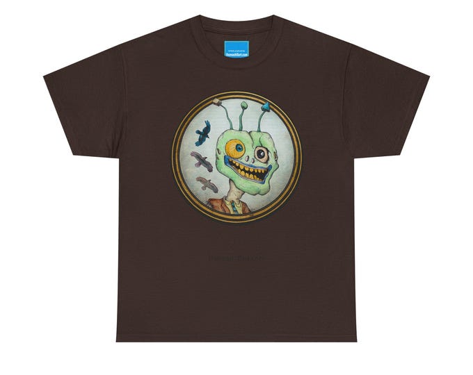 Whimsical MonsterT-Shirt | Surreal Alien Creature Art | Weird Hand Drawn Graphic Tee