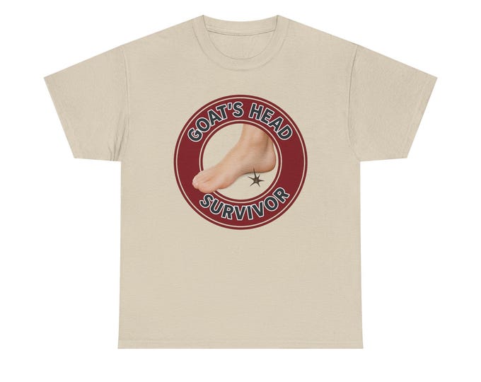 Goat's Head Survivor T-Shirt | Foot with Thorn Graphic Tee