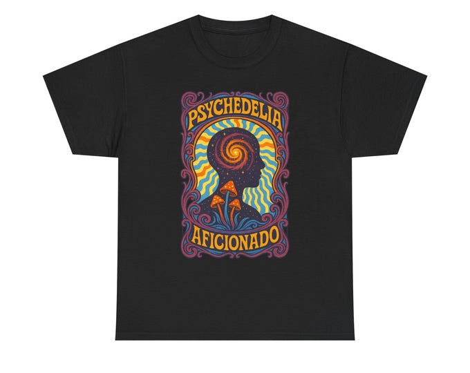 Retro Psychedelic Art T-Shirt | 1960s Spiral Design
