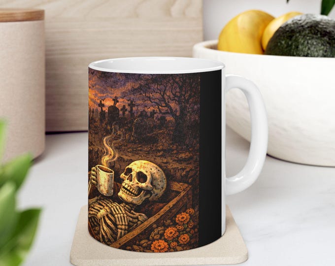 Im Dead Mug / Skeleton Coffee Mug / Day of the Dead Coffee