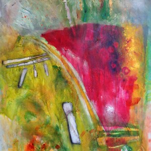 Original Painting on Canvas, Textured Acrylic