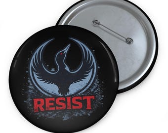 RESIST LOON Pin Button | Political Protest Button: 1.25", 2.25", 3"