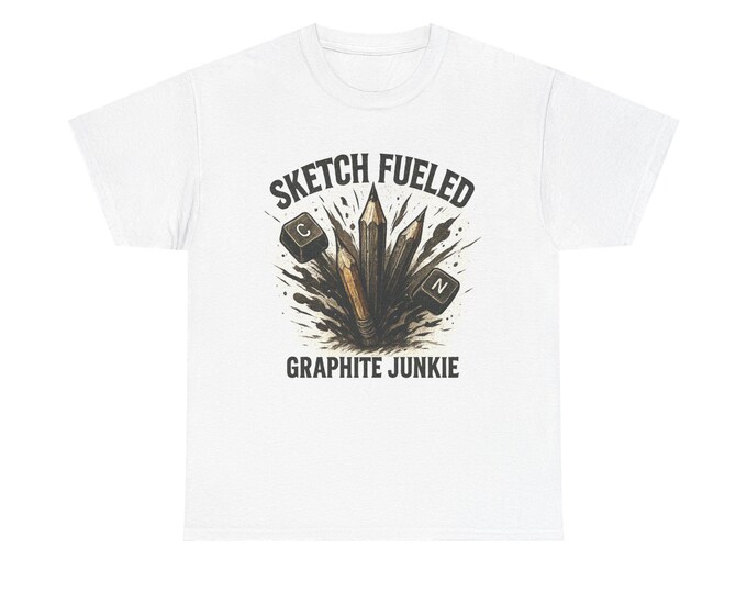 Sketch Fueled Graphite Junkie T-Shirt | Pencil Art Sketching Tee