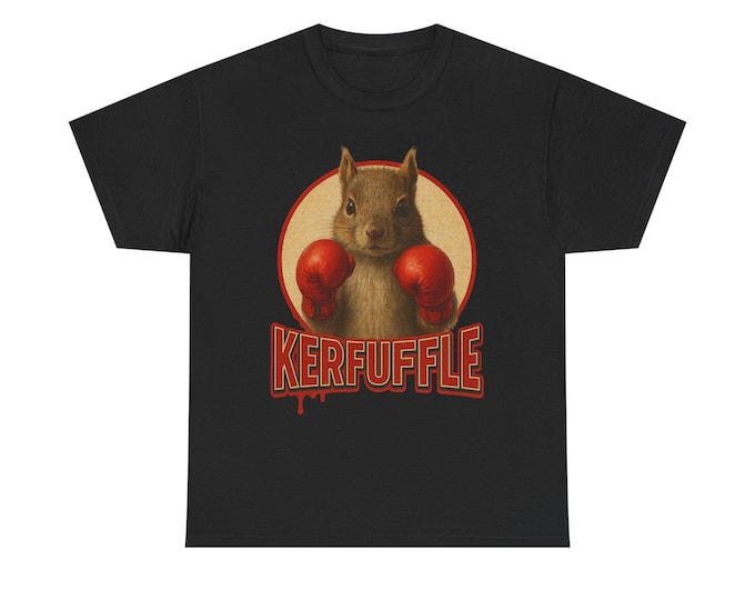 Boxing Squirrel Kerfuffle Tee | Funny Animal Graphic Shirt