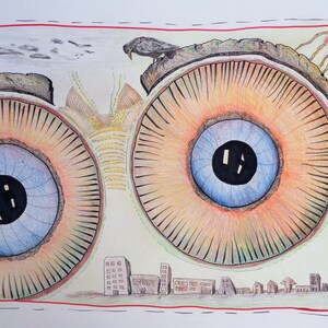 Colored Pencil Drawing, Original Art