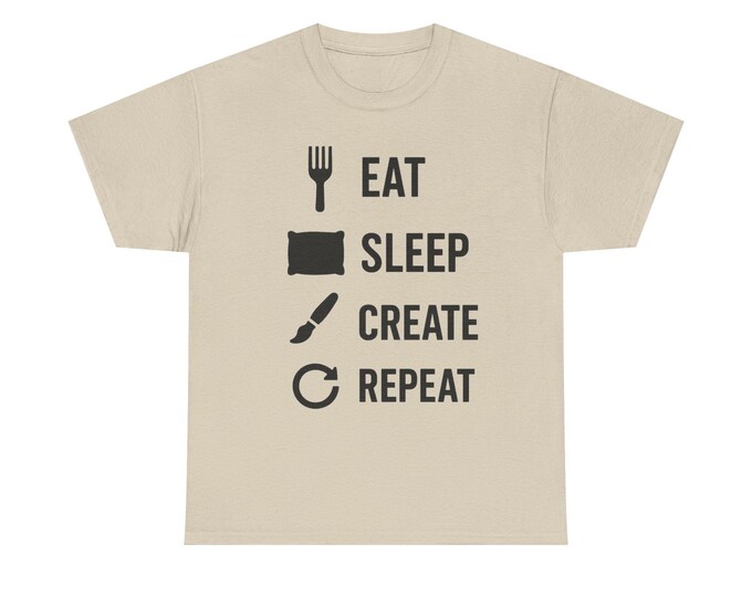 Eat Sleep Create Repeat Artist T-Shirt