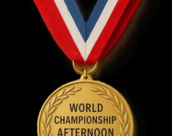 World Champion Afternoon Naps Medal T-Shirt | Funny Nap Shirt