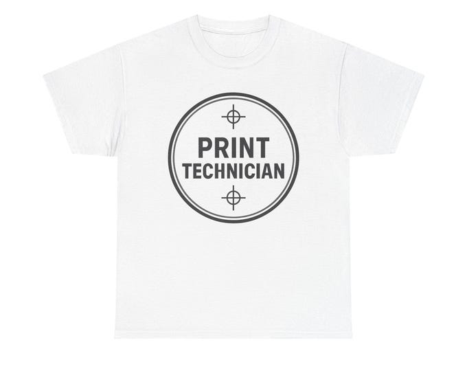 Print Technician T-Shirt | Registration Marks for Aligning Colors, Printer Technician Tee