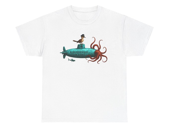 Albuquerque Submarine Octopus Tee | Surfer Bird, Ocean Adventure