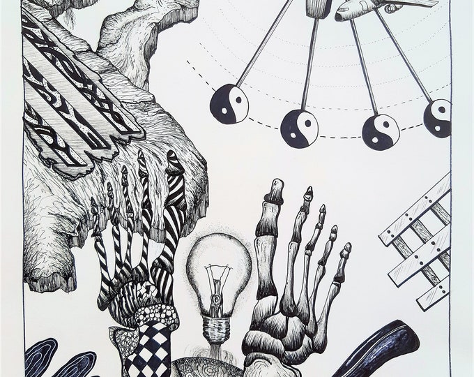 ORIGINAL ART DRAWING, seeing is believing!