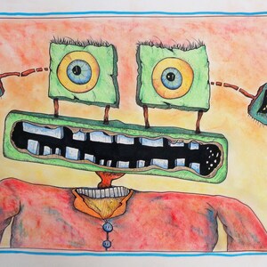 Colored Pencil Drawing, Original Art