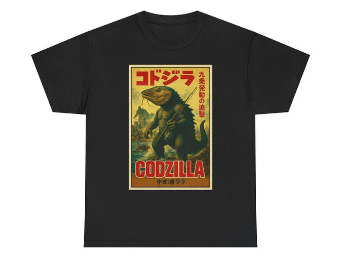 Codzilla T-Shirt, Giant Fish Legend, Ocean Adventure Apparel
