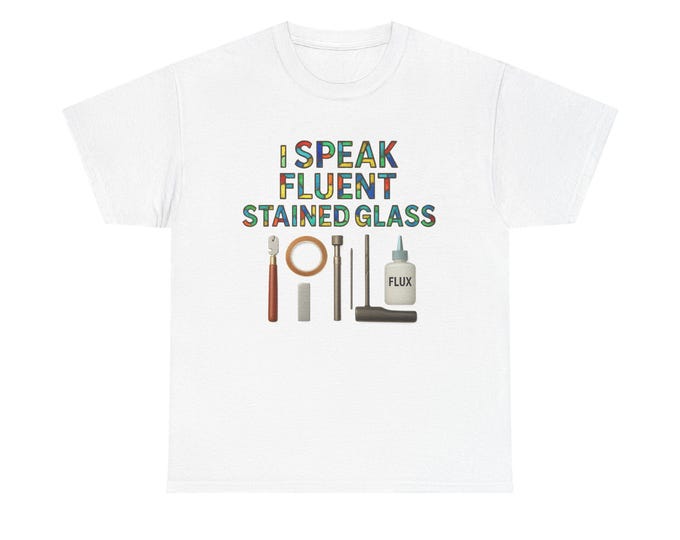 Stained Glass Artist T-Shirt | Fluent Leaded Glass Graphic Tee