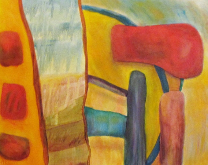 Acrylic Painting, Original Art, Abstract and Colorful
